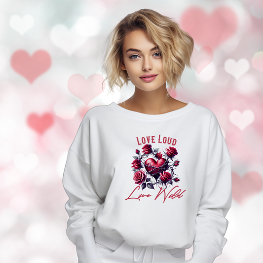 Love Loud Live Wild Crewneck Sweatshirt