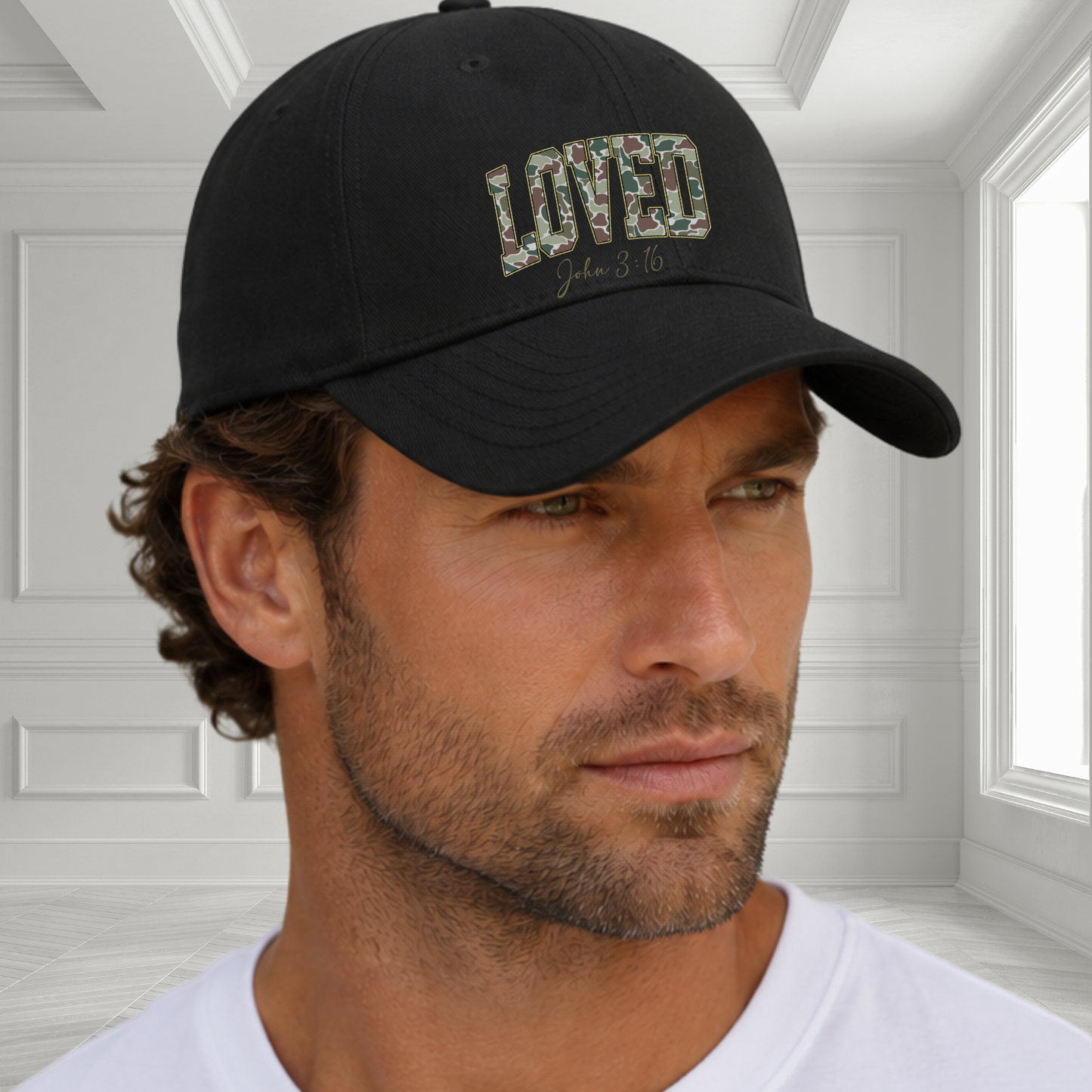 Loved John 3:16 Baseball Hat