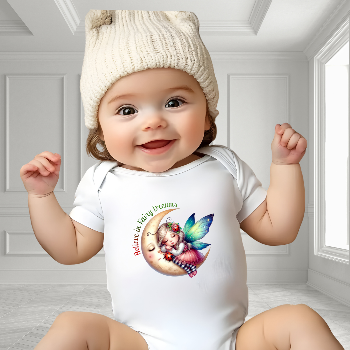 Believe In Fairy Dreams Infant Short Sleeve Onesie