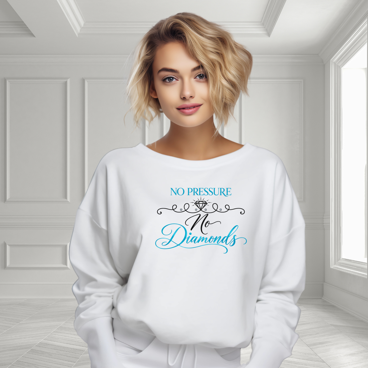 No Pressure No Diamonds Crewneck Sweatshirt