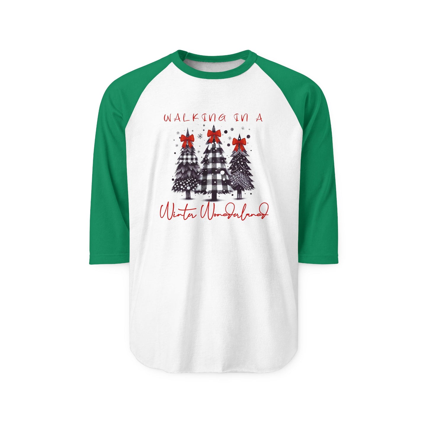 Walking In A Winter Wonderland Baseball Tee