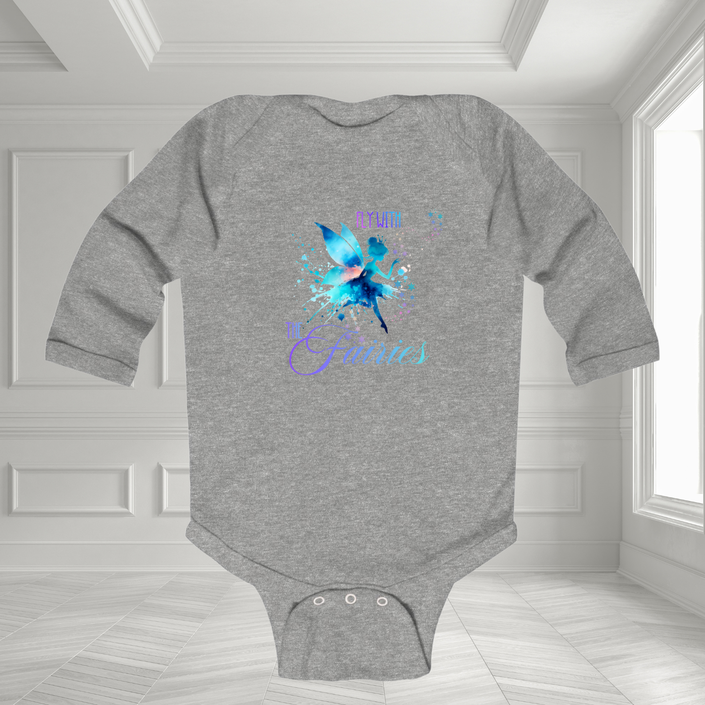 Fly With The Fairies Infant Long Sleeve Onesie
