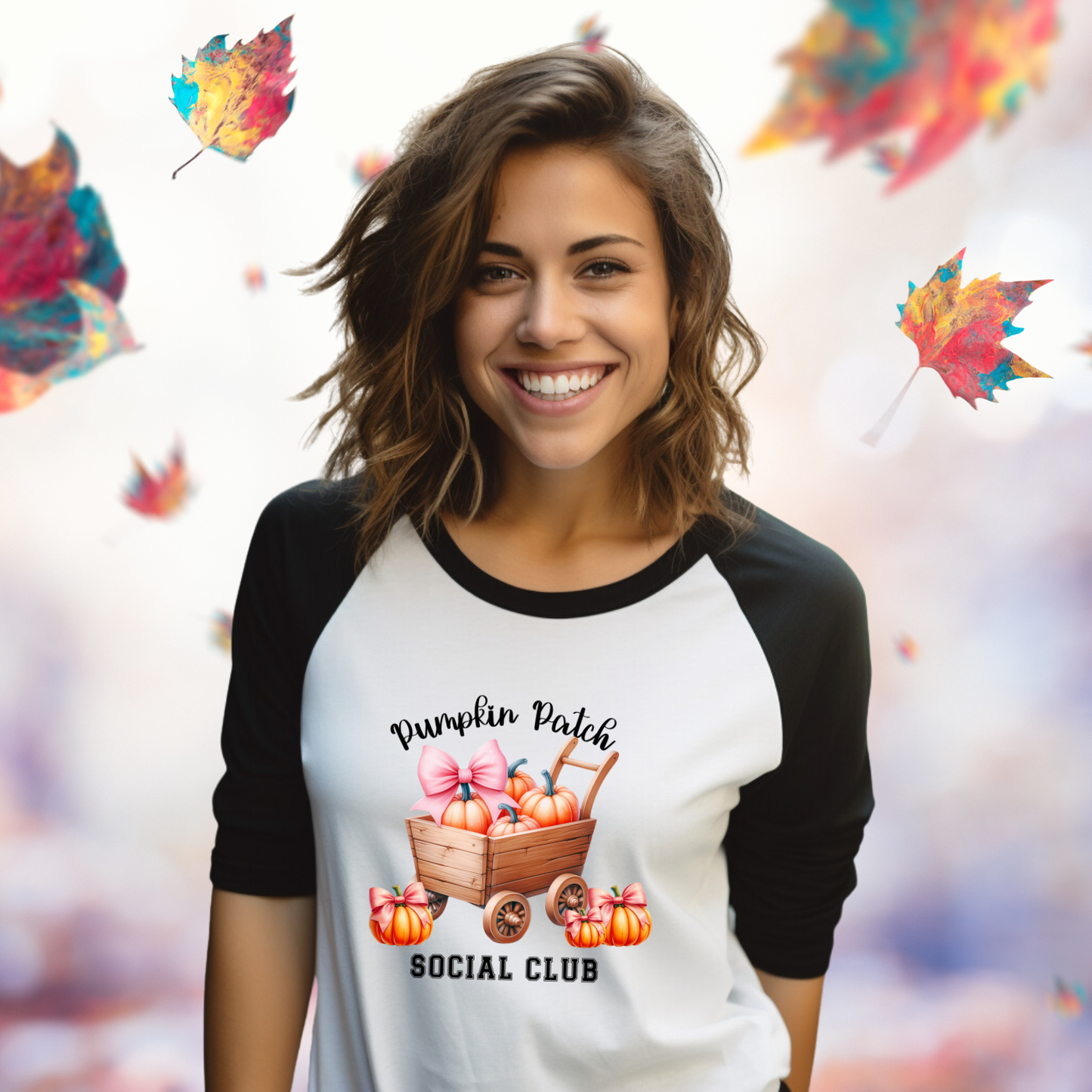Pumpkin Patch Social Club Baseball Tee