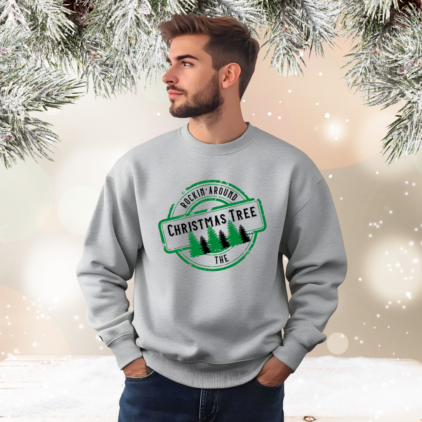 Rockin’ Around The Christmas Tree Crewneck Sweatshirt