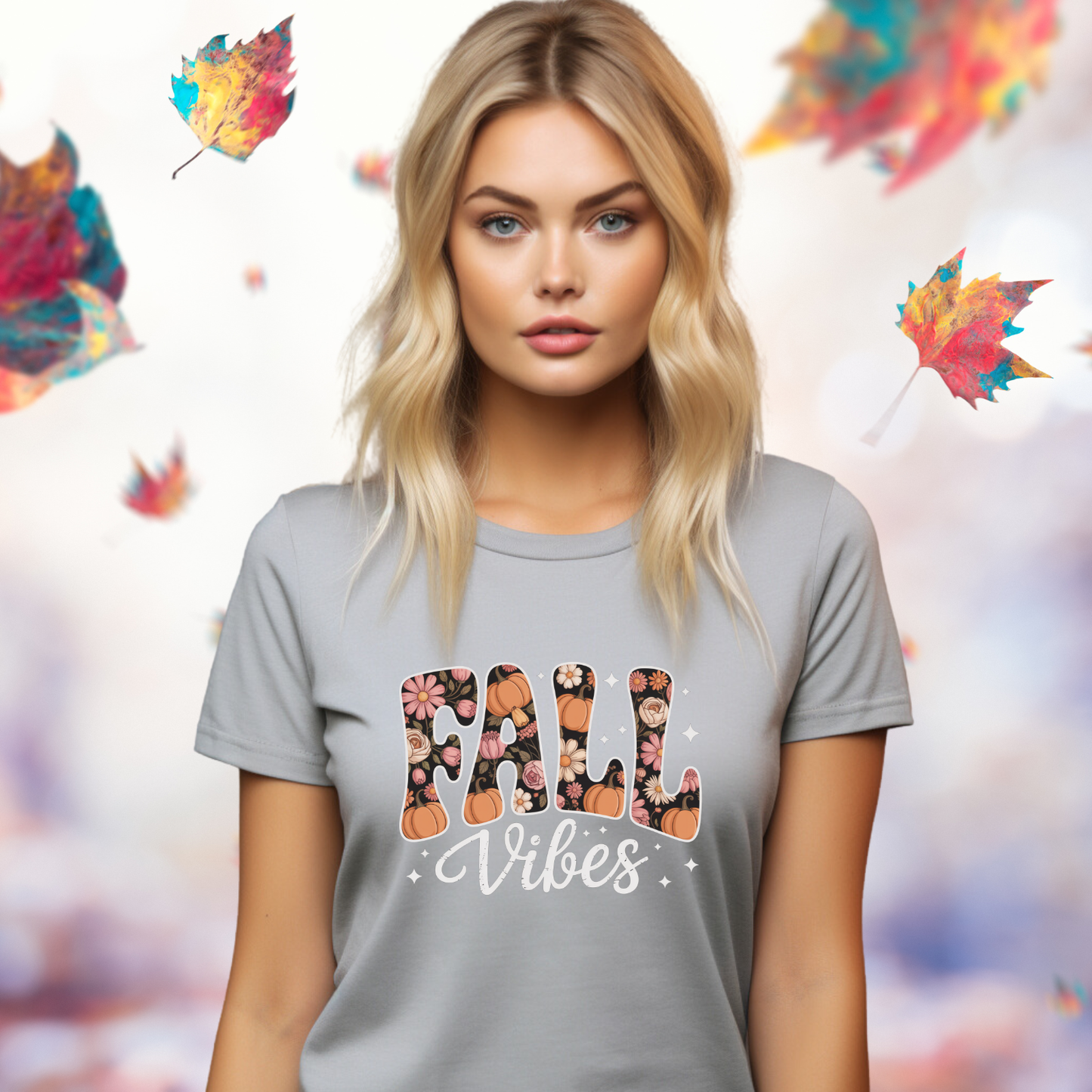 Fall Vibes Floral T-Shirt