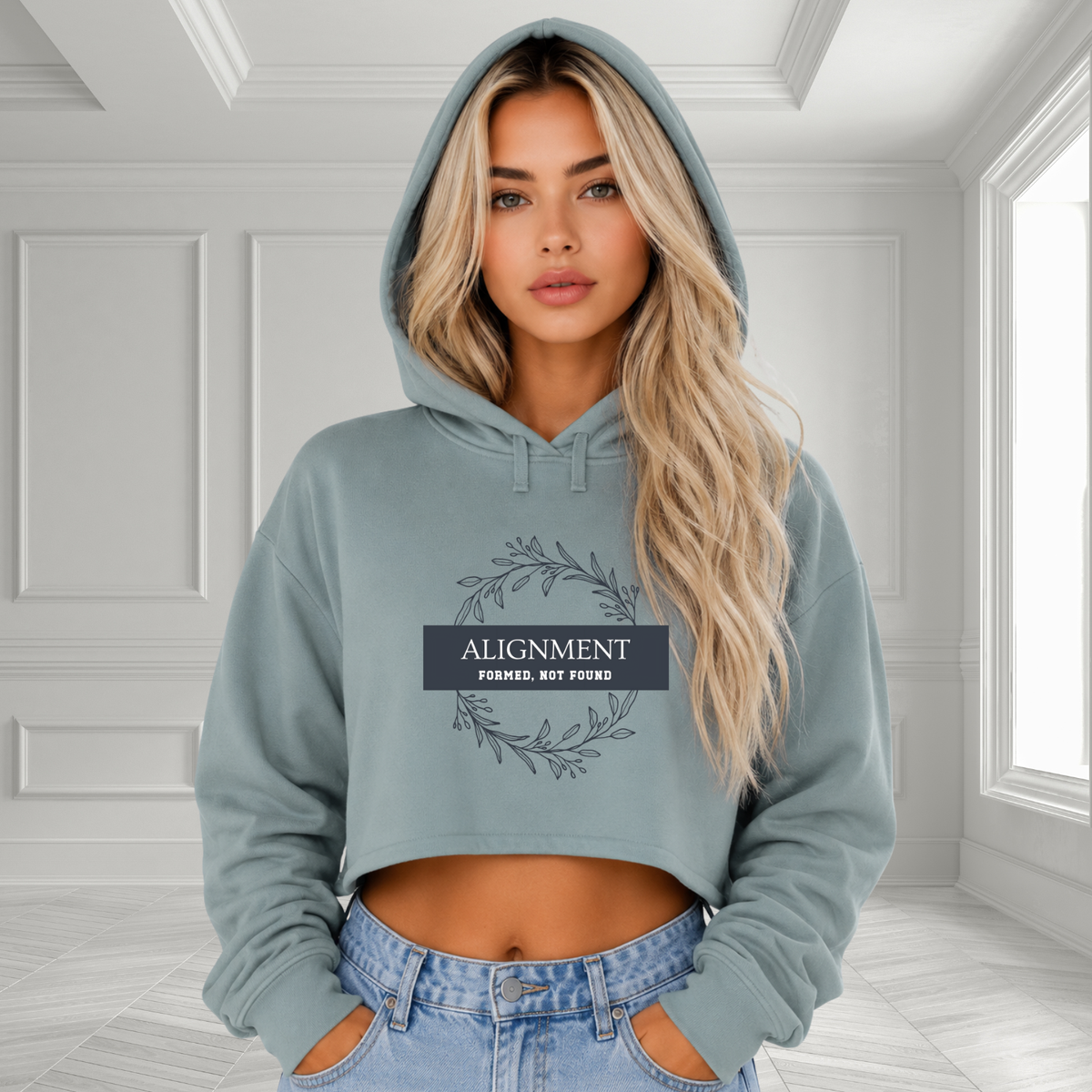Alignment -Formed, Not Found Crop Hoodie