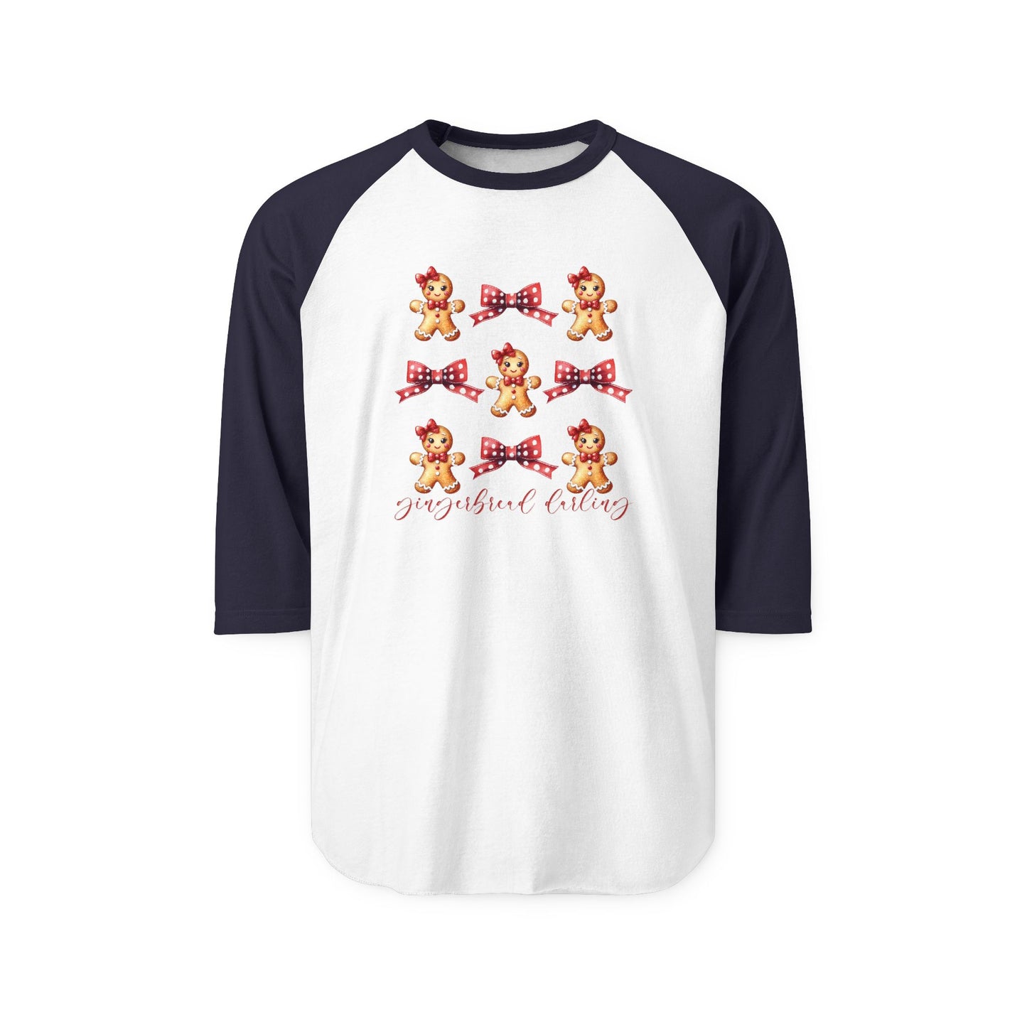 Gingerbread Darling Baseball Tee