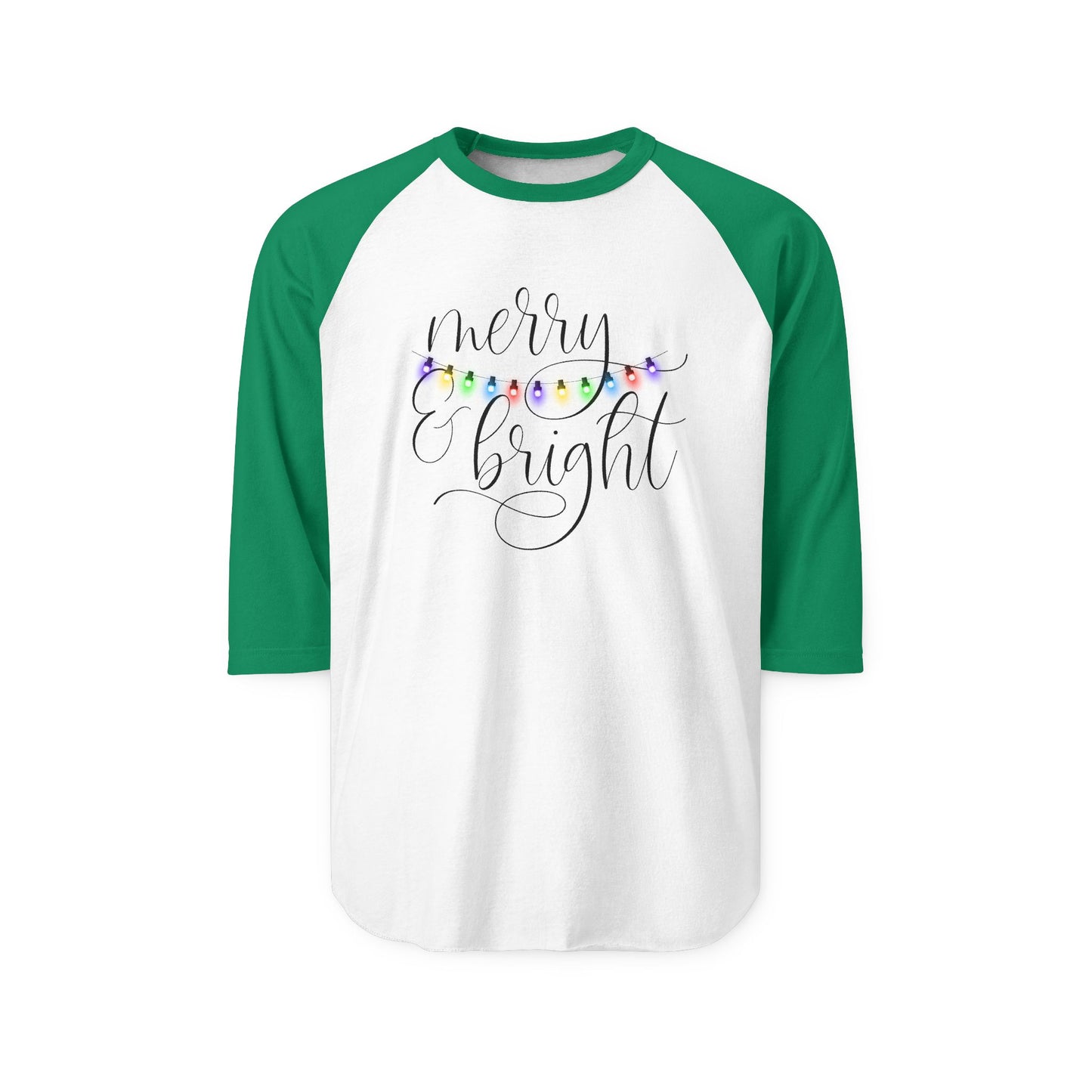 Merry & Bright Baseball Tee