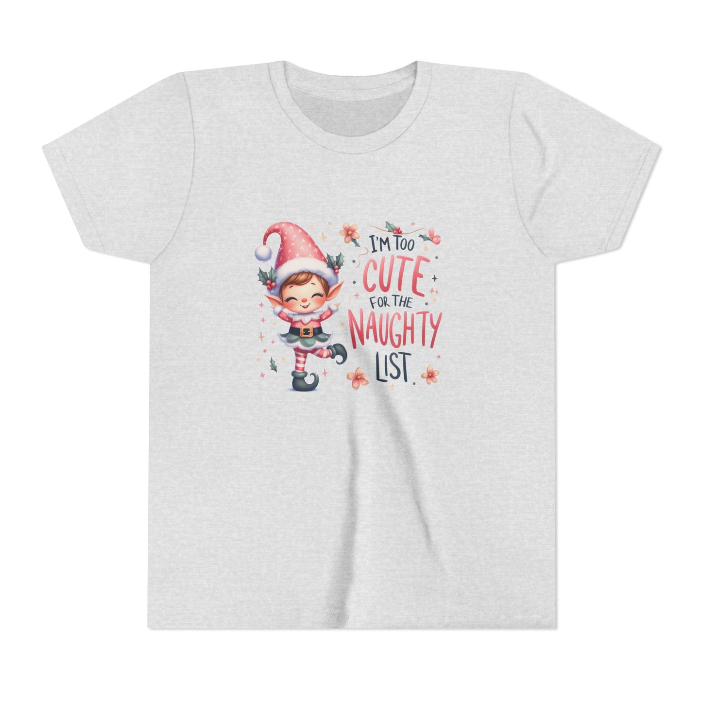 Too Cute For The Naughty List Kid’s T-Shirt