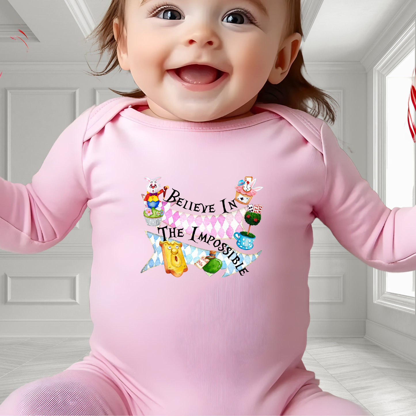 Believe In The Impossible Infant Long Sleeve Onesie