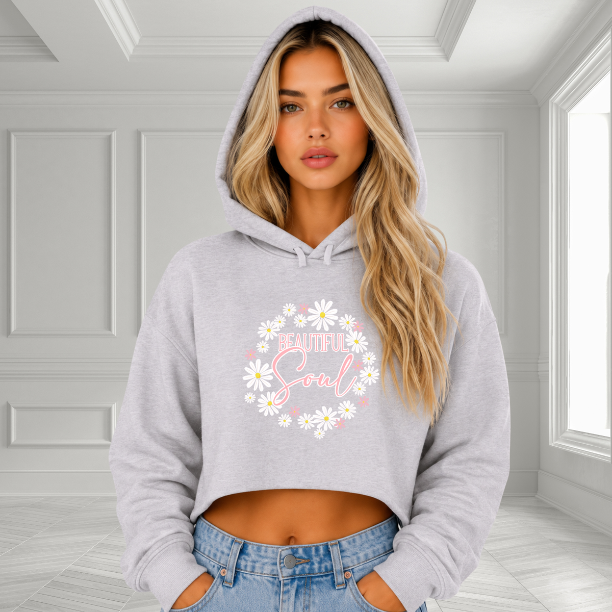 Beautiful Soul Crop Hoodie