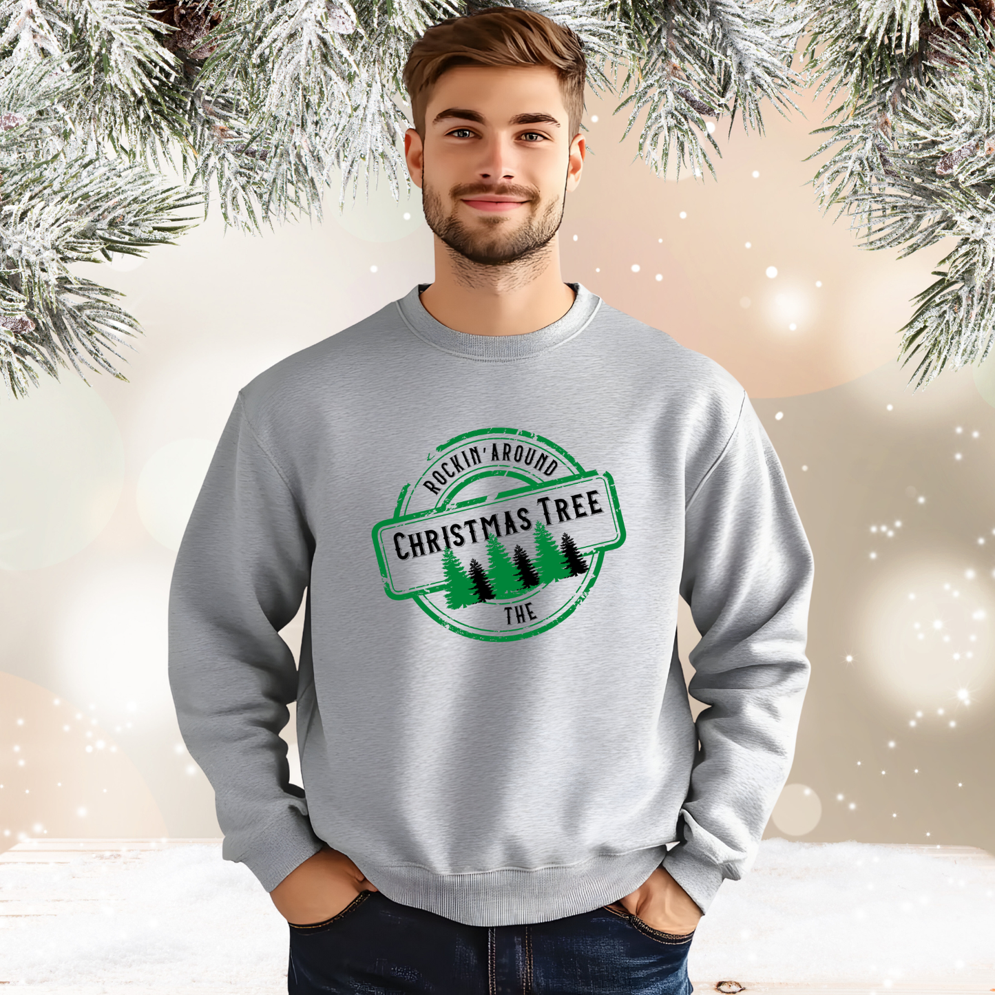 Rockin’ Around The Christmas Tree Crewneck Sweatshirt