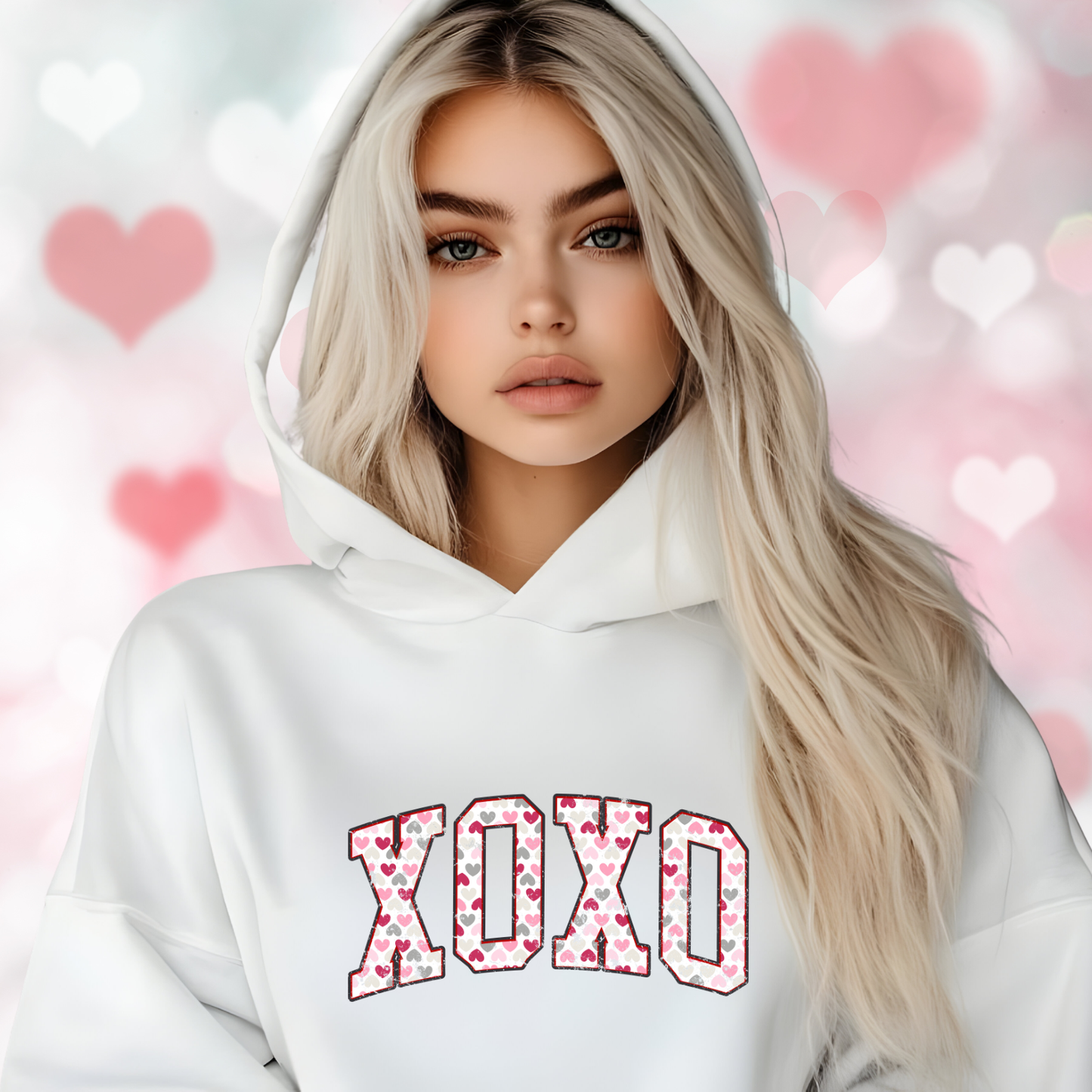 Varsity XO Crop Hoodie