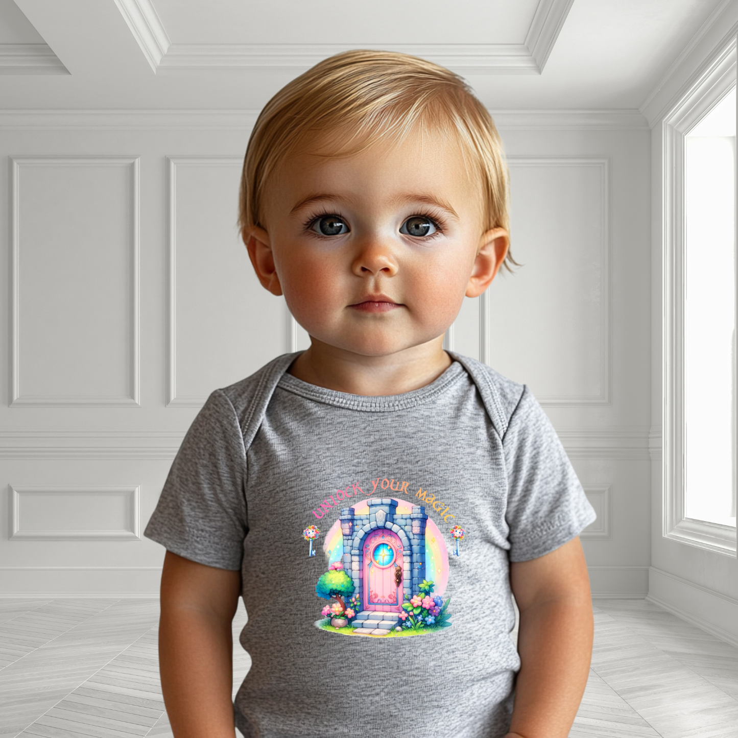 Unlock Your Magic Infant Short Sleeve Onesie