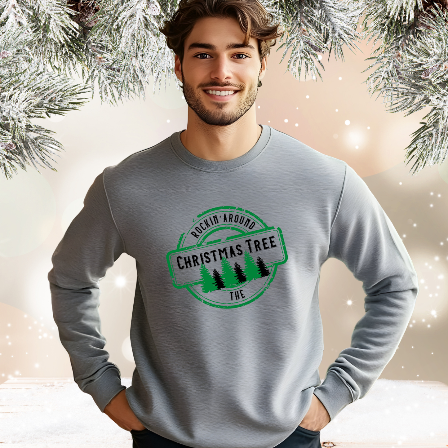 Rockin’ Around The Christmas Tree Crewneck Sweatshirt
