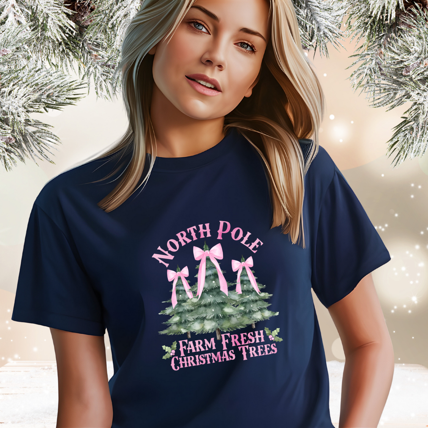 North Pole Christmas Trees T-Shirt