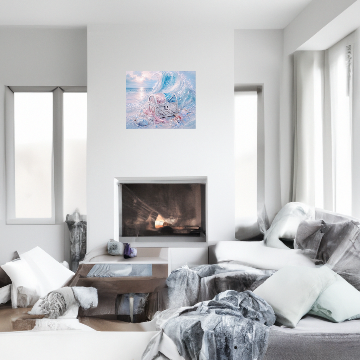 Pearlescent Treasure Canvas Wall Art