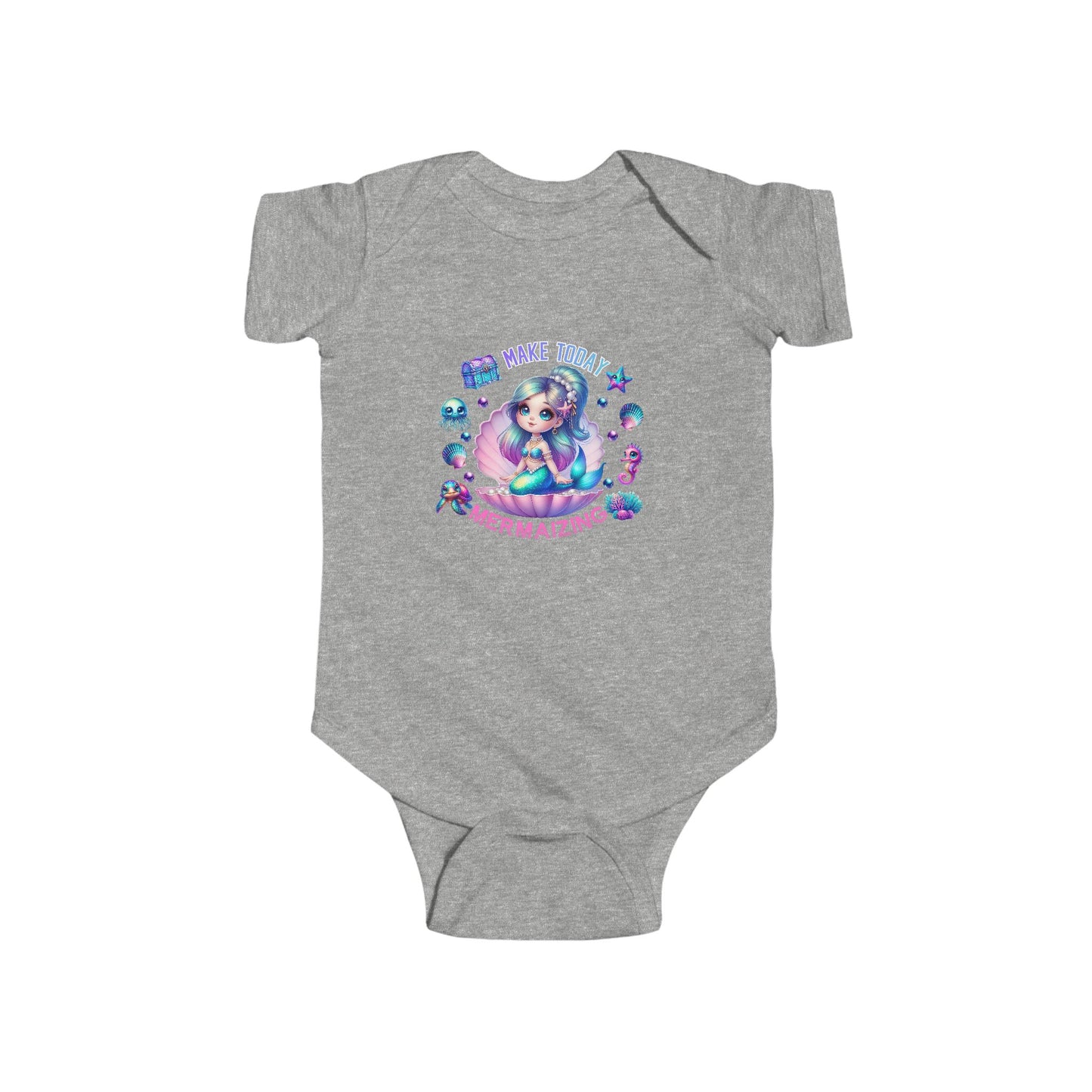 Make Today Mermaizing Infant Short Sleeve Onesie