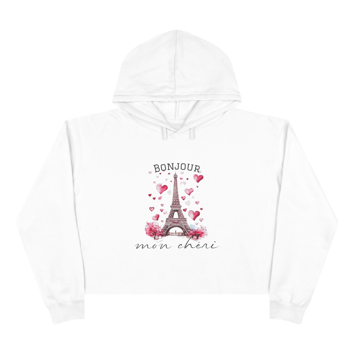 Bonjour Mon Chéri Crop Hoodie