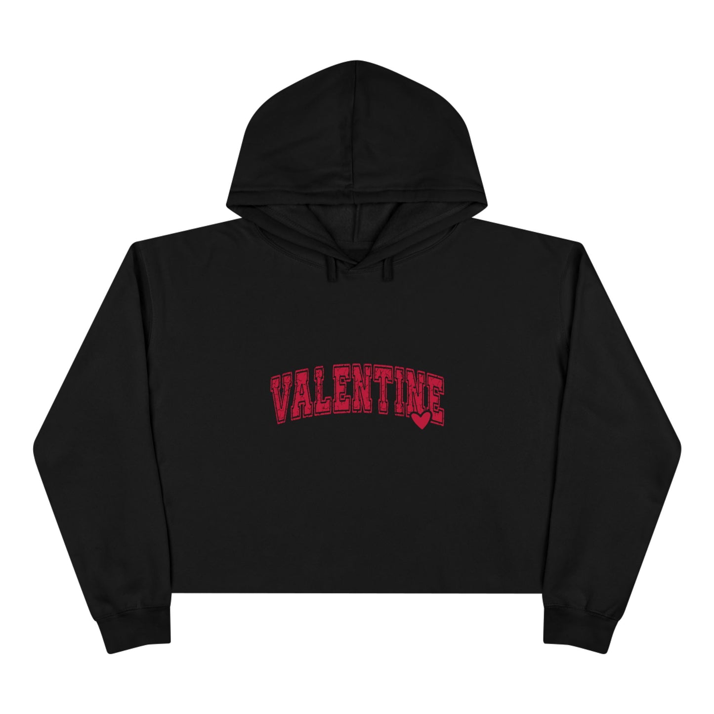 Varsity Valentine Crop Hoodie