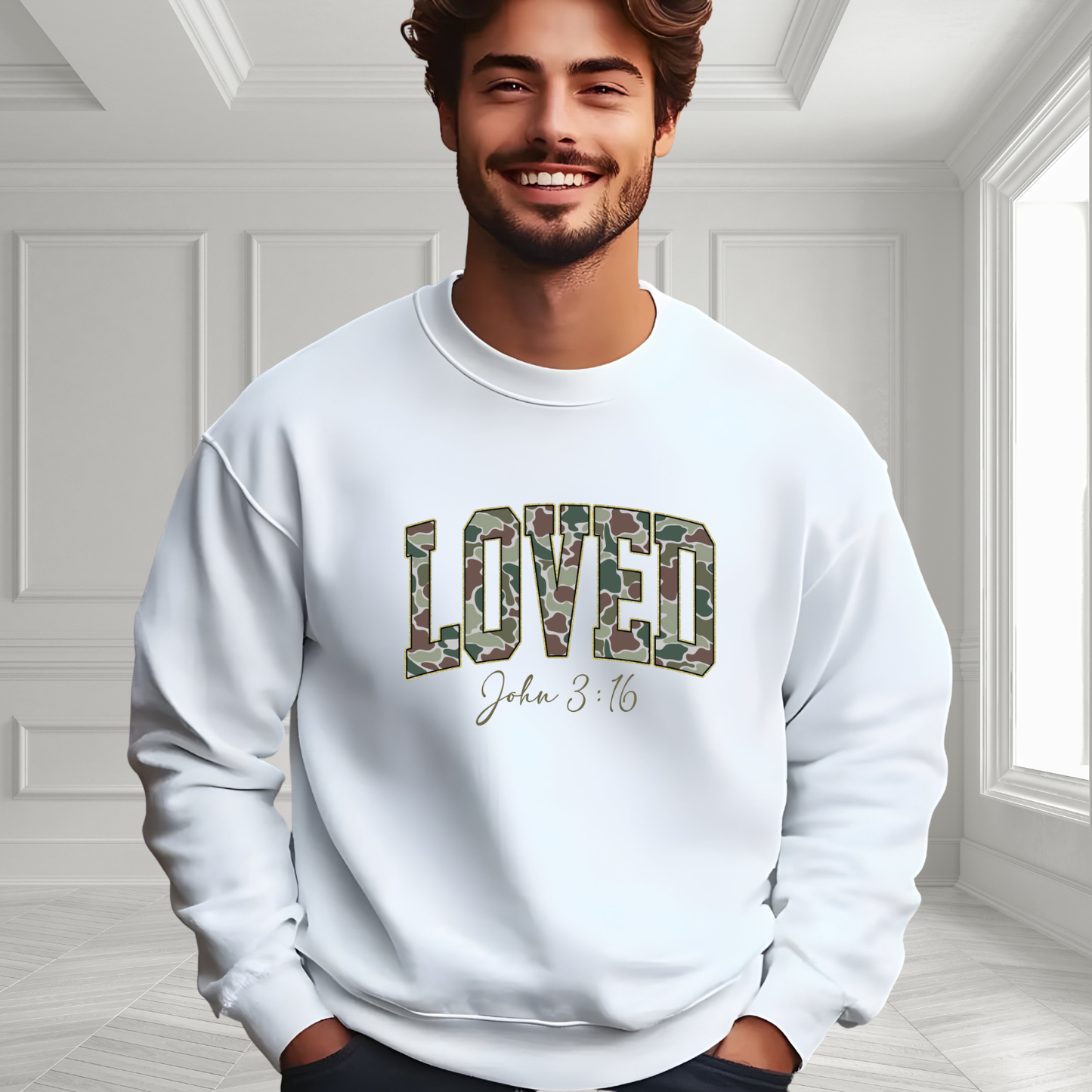 Loved John 3:16 Crewneck Sweatshirt