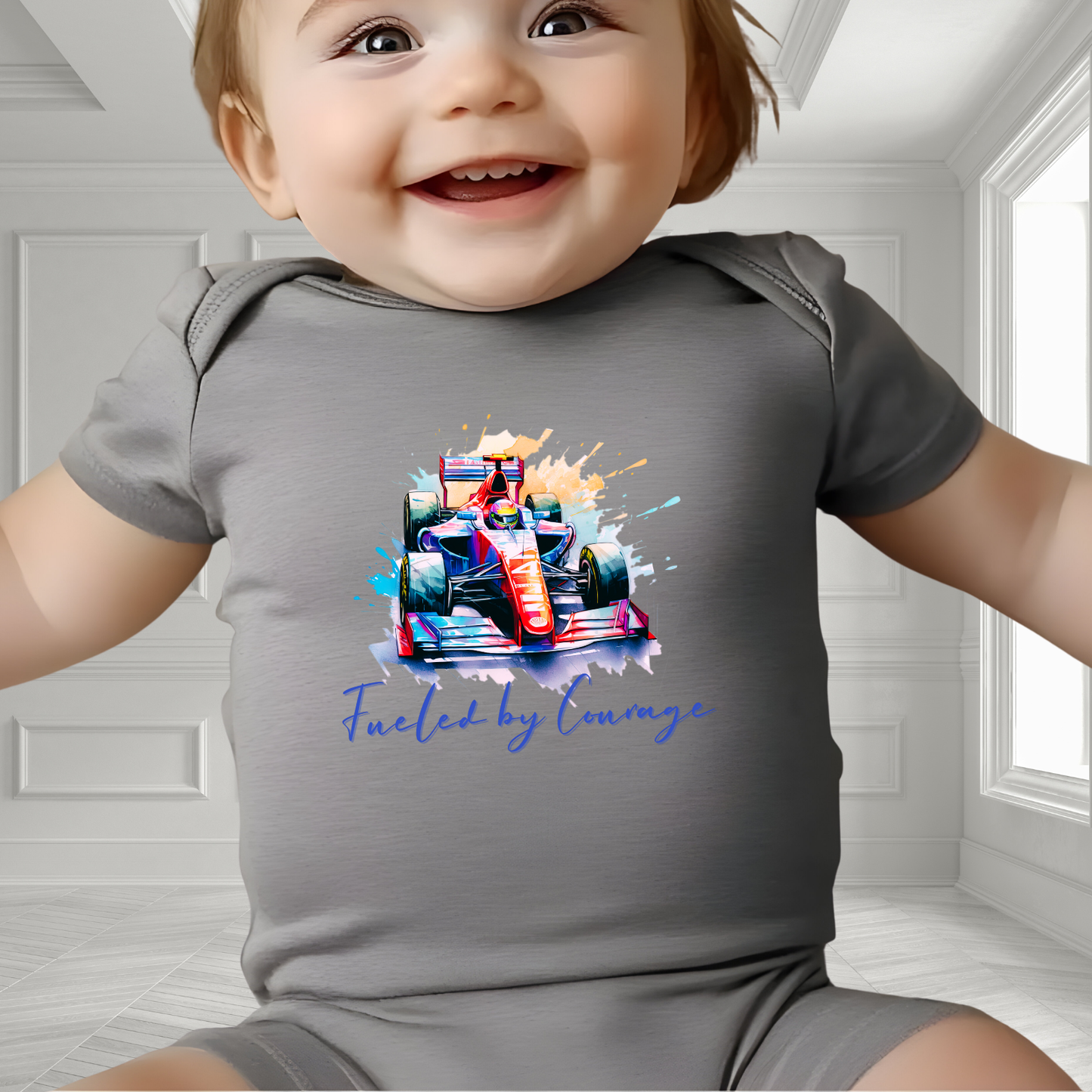 Fueled By Courage Infant Short Sleeve Onesie