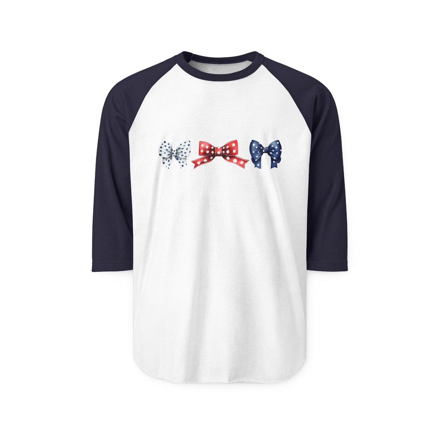 Patriotic Bows Baseball Tee