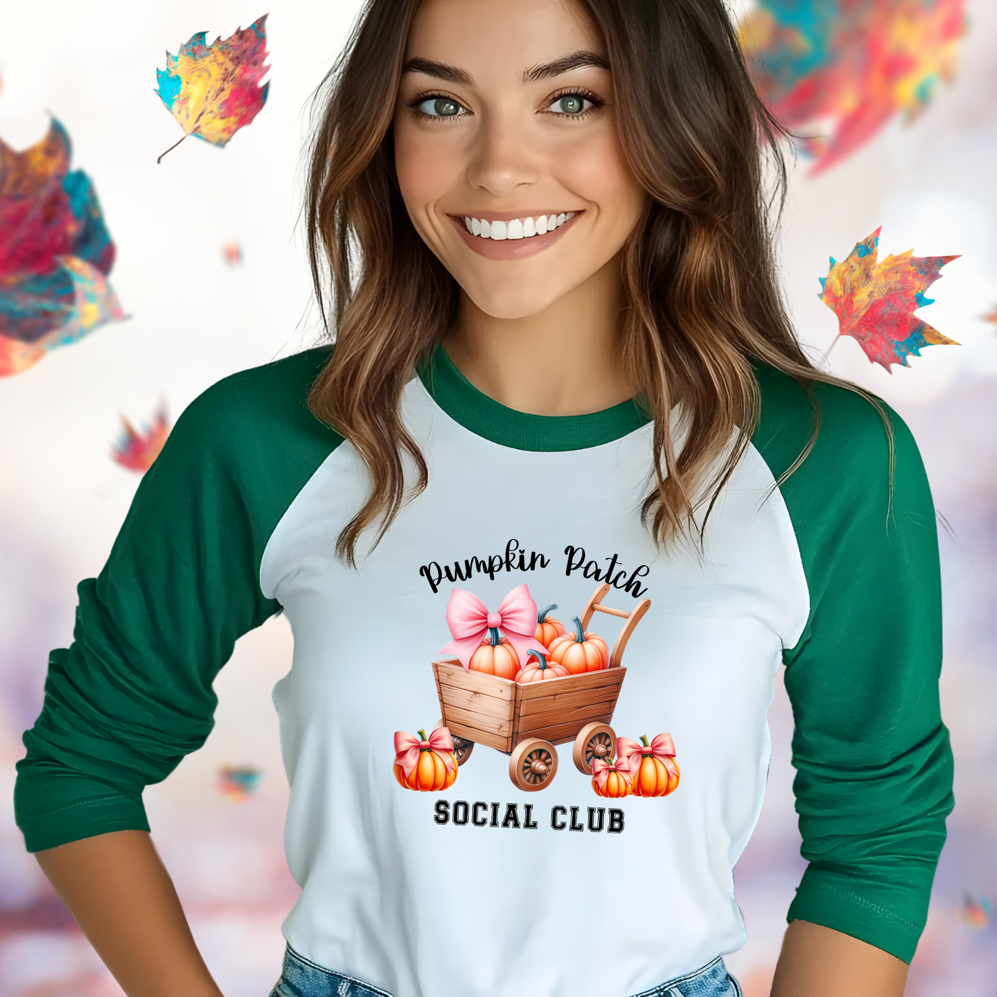 Pumpkin Patch Social Club Baseball Tee