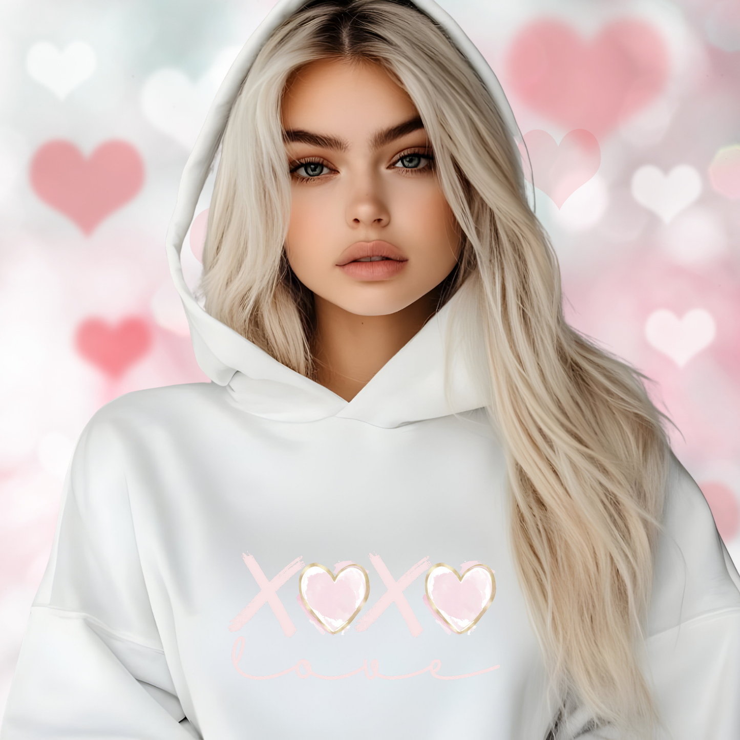 XO Love Crop Hoodie