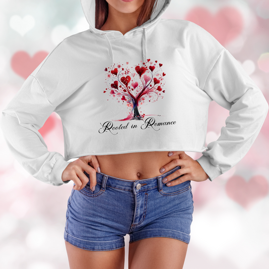 Rooted in Romance Crop Hoodie