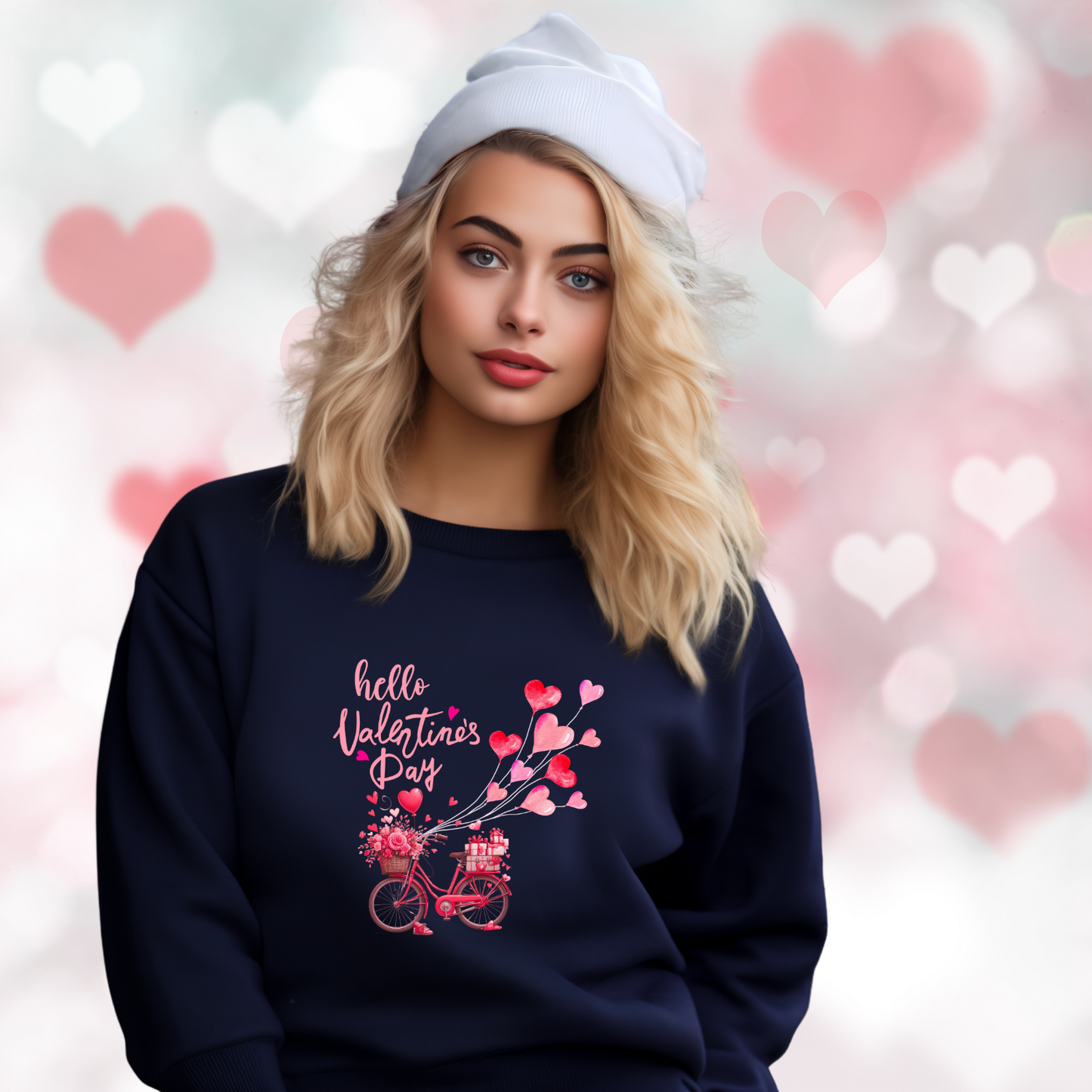Hello Valentine’s Day Crewneck Sweatshirt
