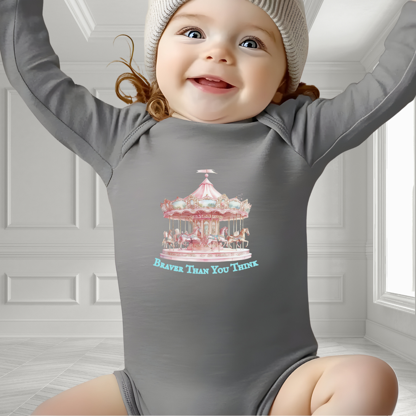 Braver Than You Think Infant Long Sleeve Onesie