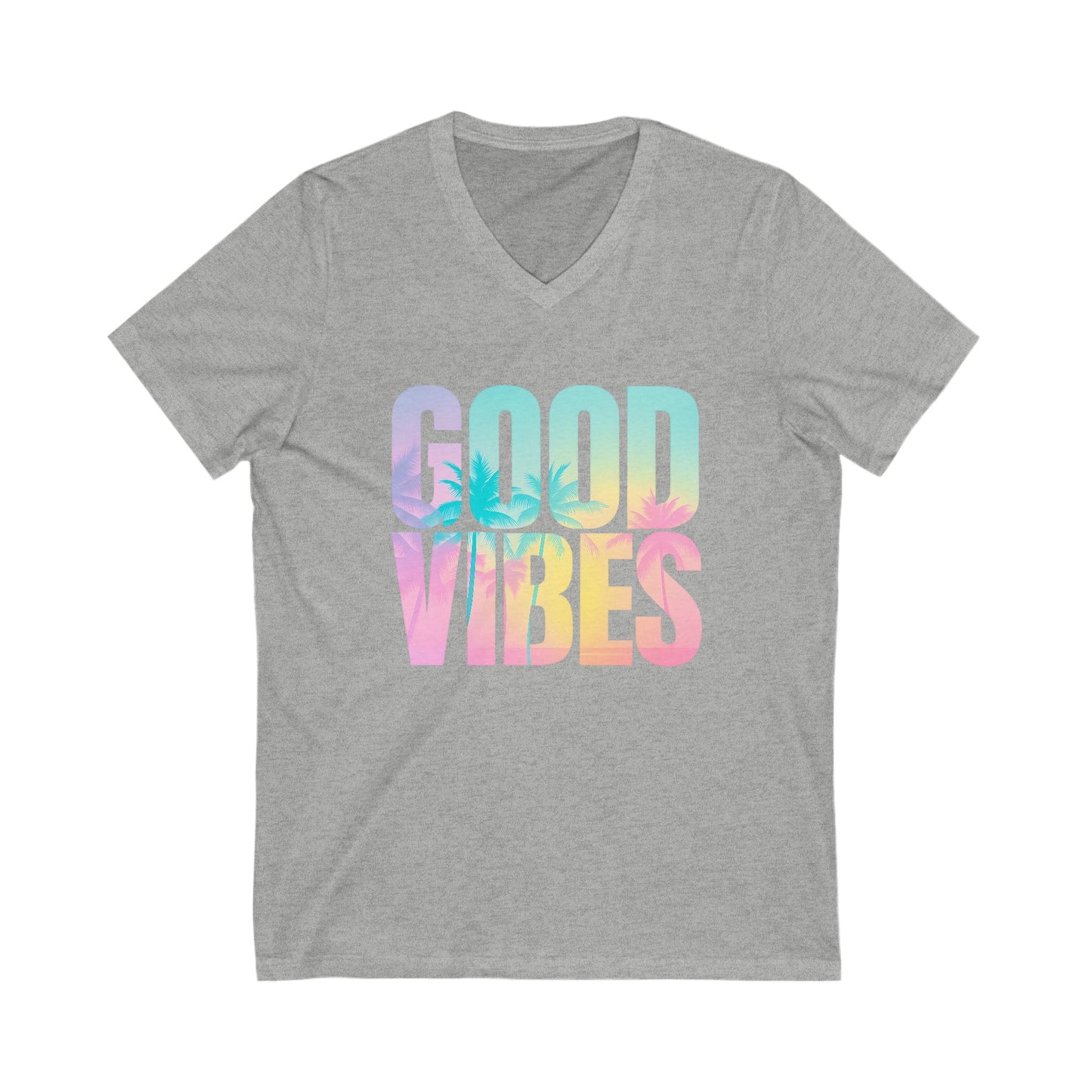 Good Vibes Summer V-Neck Tee