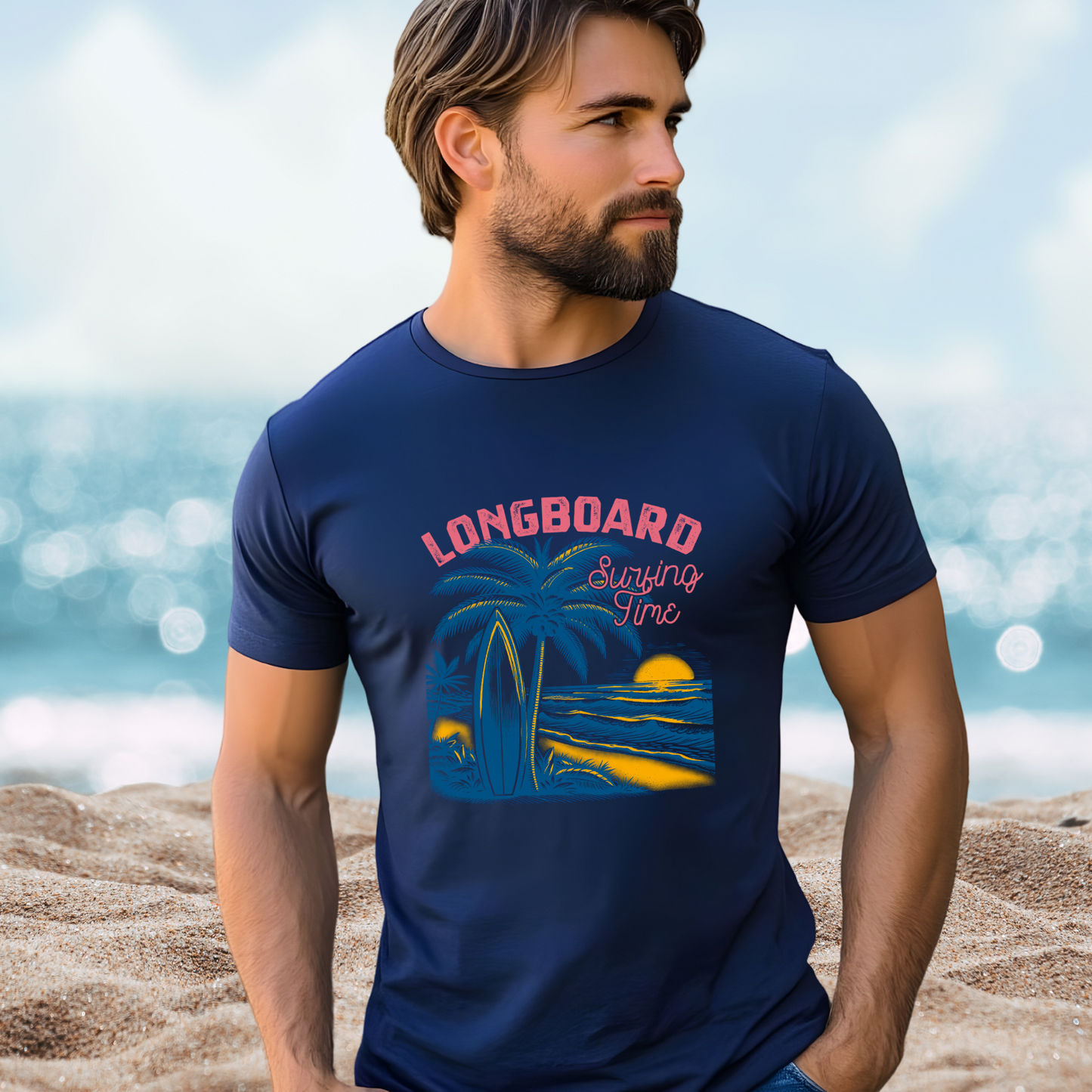 Longboard Surfing T-Shirt
