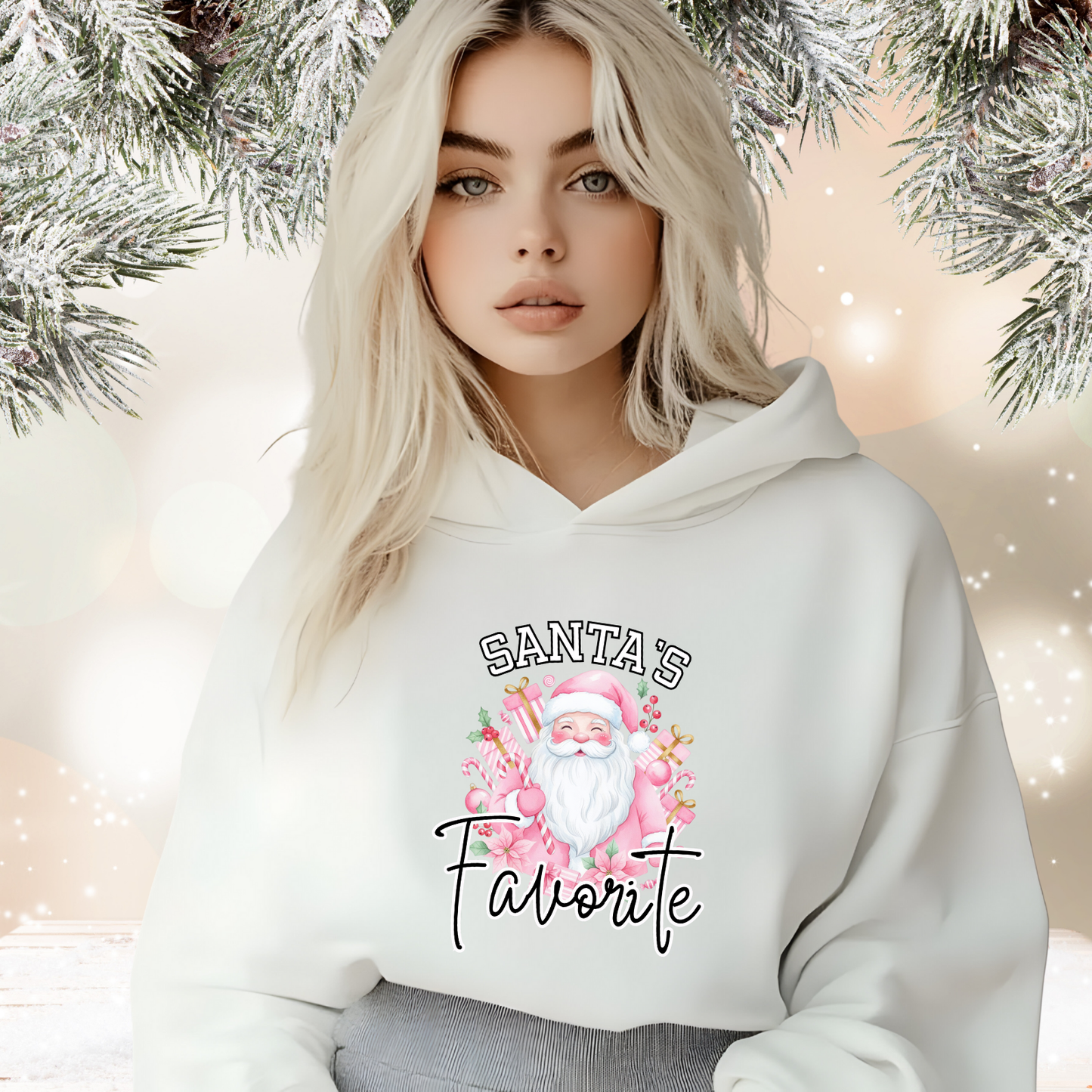 Santa’s Favorite Crop Hoodie