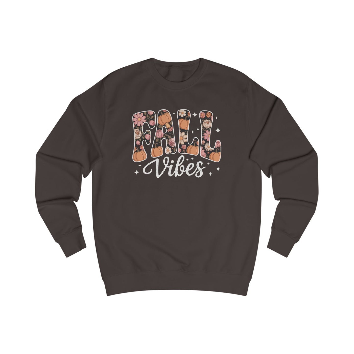 Fall Vibes Floral Crewneck Sweatshirt