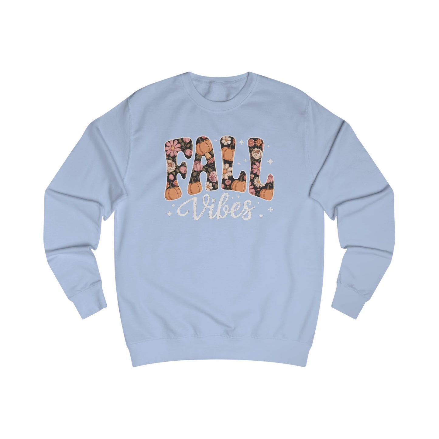 Fall Vibes Floral Crewneck Sweatshirt