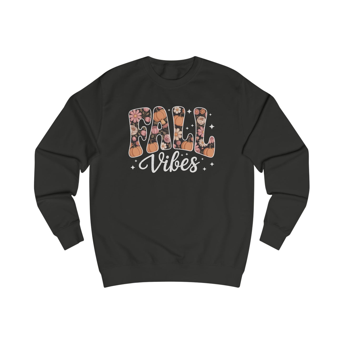 Fall Vibes Floral Crewneck Sweatshirt