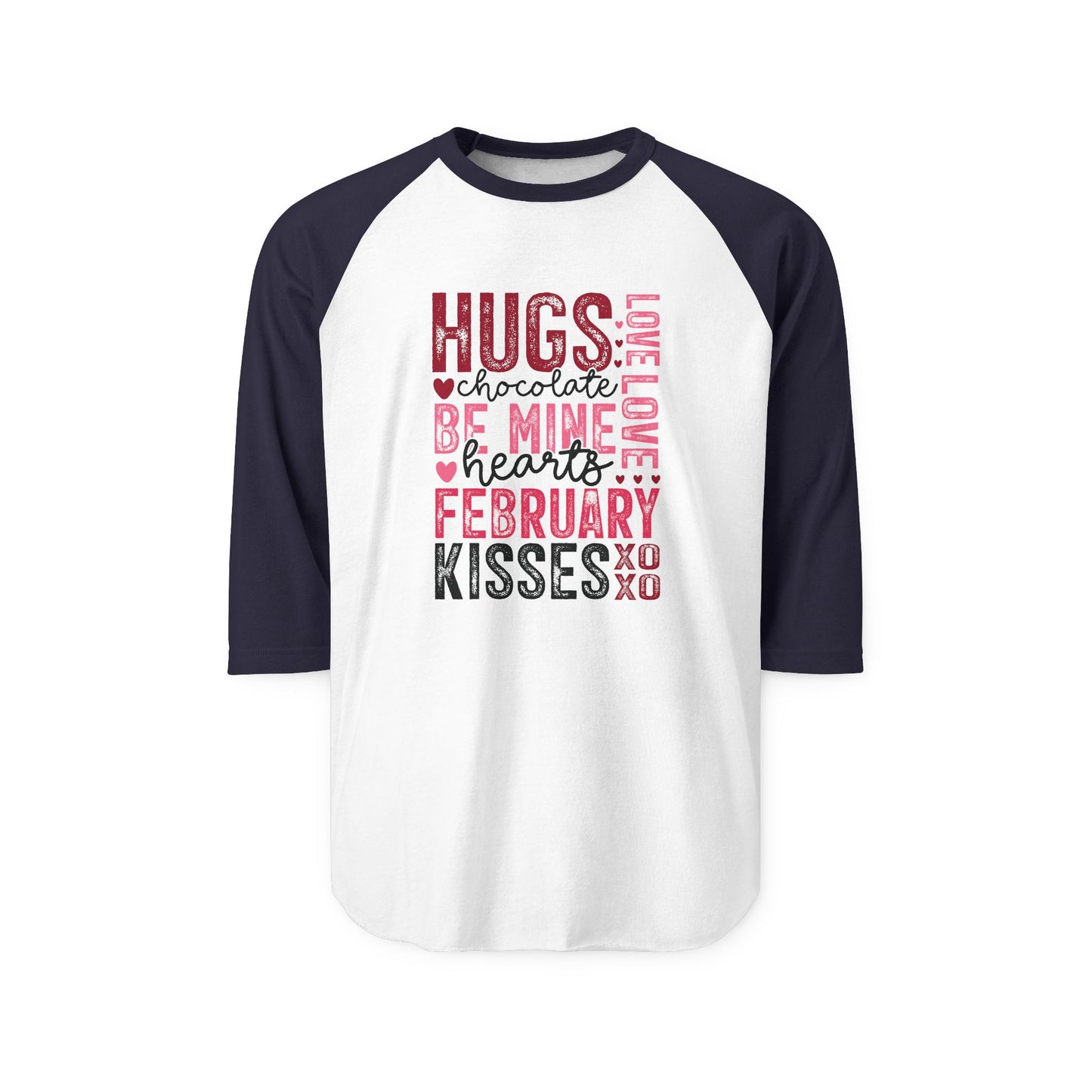 Valentine Typography Baseball Tee