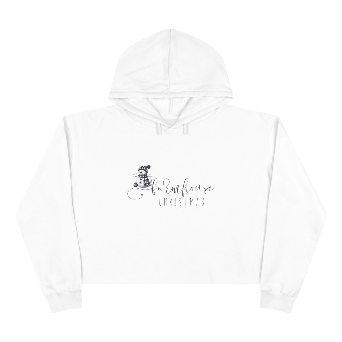 Farmhouse Christmas Crop Hoodie