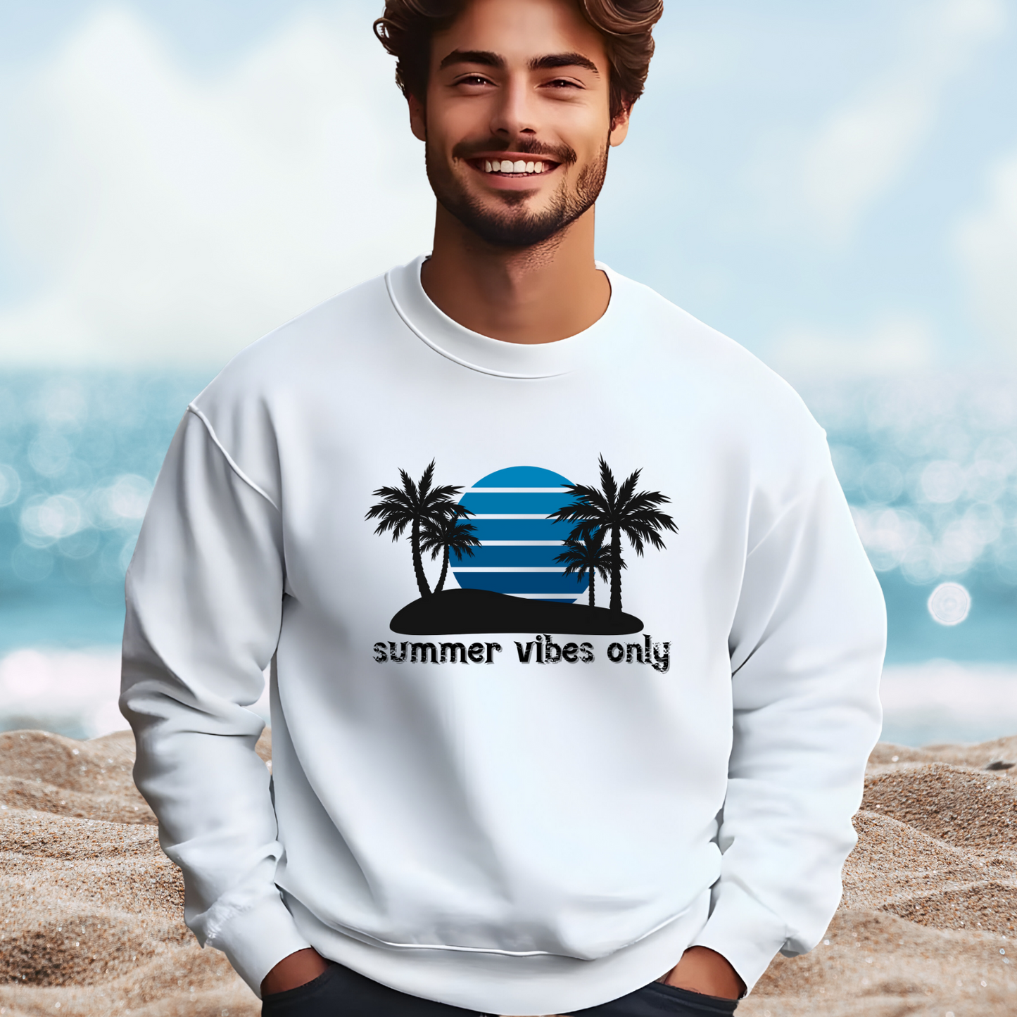 Summer Vibes Only Crewneck Sweatshirt
