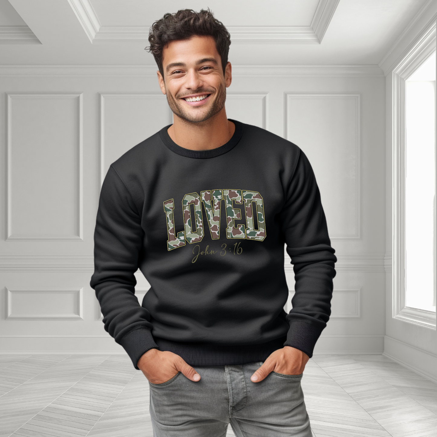 Loved John 3:16 Crewneck Sweatshirt
