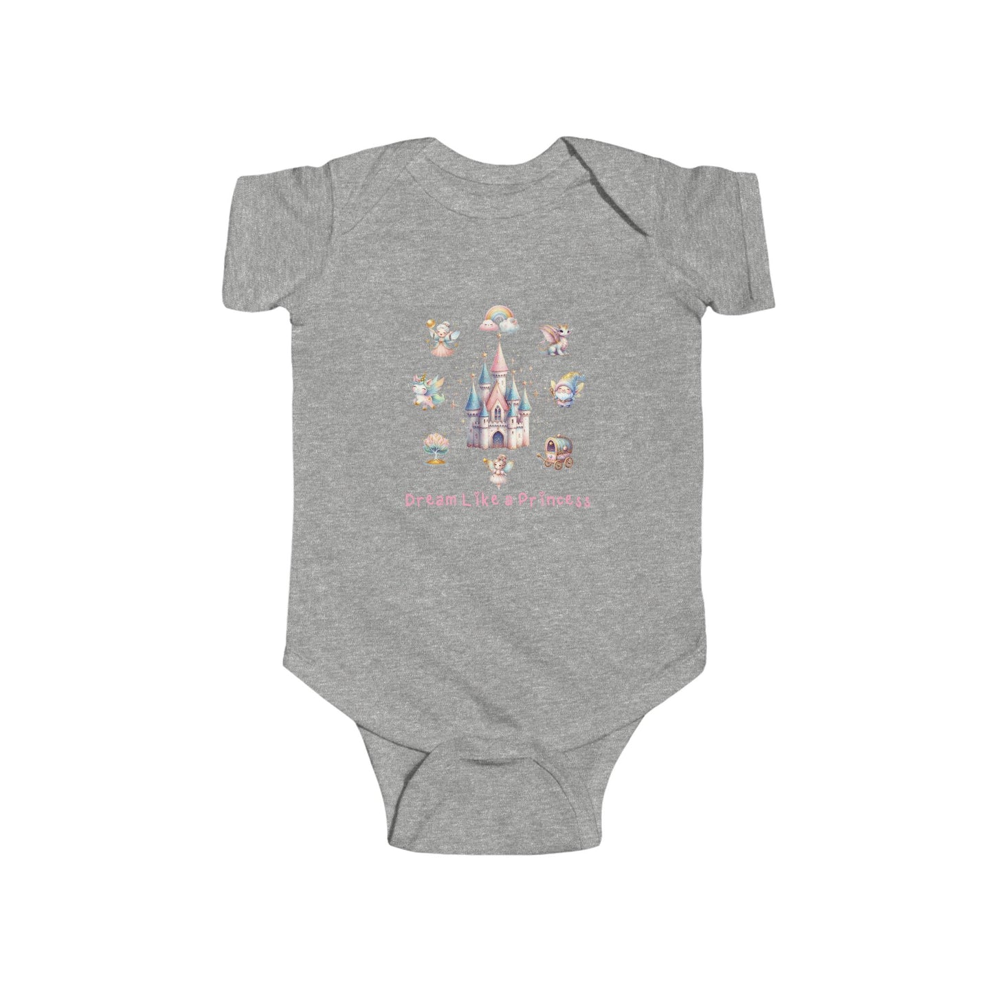 Dream Like A Princess Infant Short Sleeve Onesie
