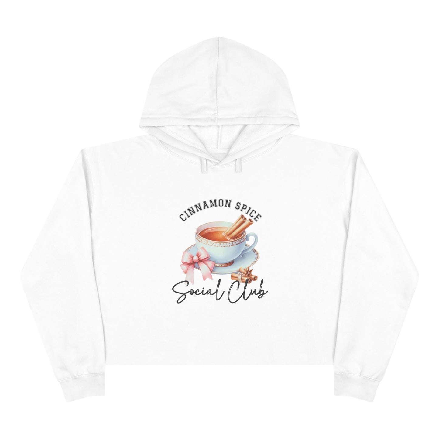 Cinnamon Spice Social Club Crop Hoodie