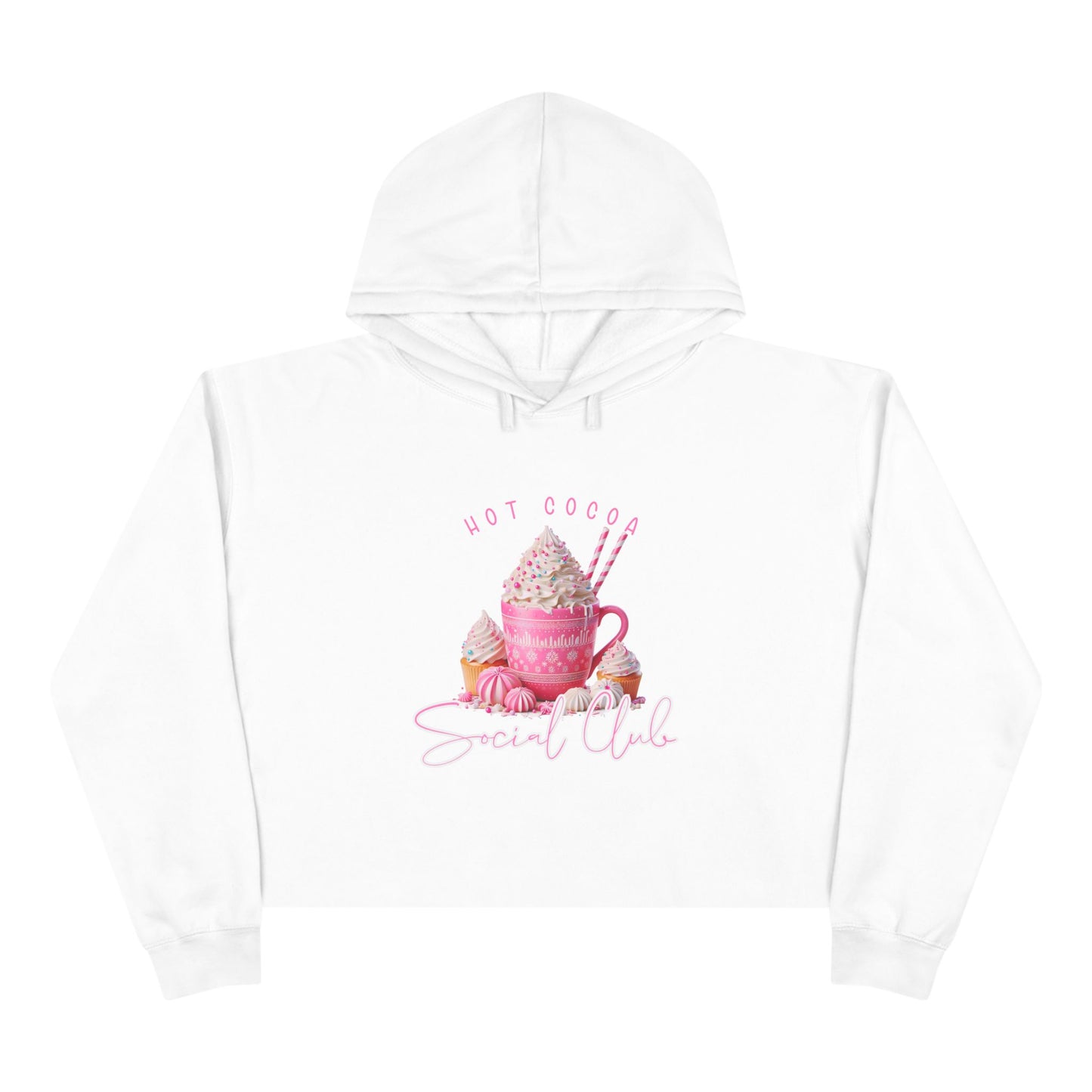 Hot Cocoa Social Club Crop Hoodie