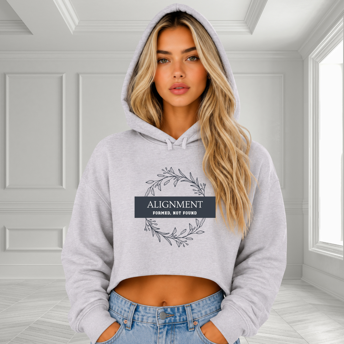 Alignment -Formed, Not Found Crop Hoodie
