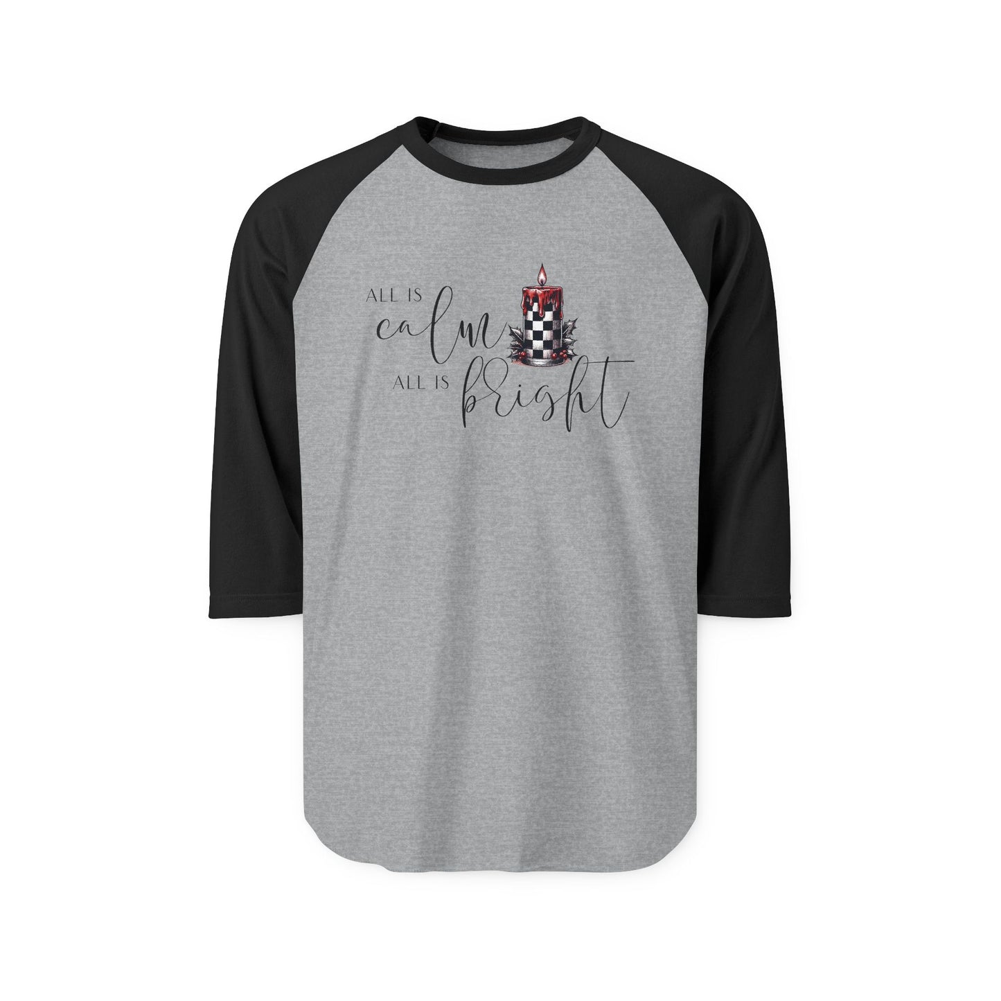 All Is Calm, All Is Bright Baseball Tee