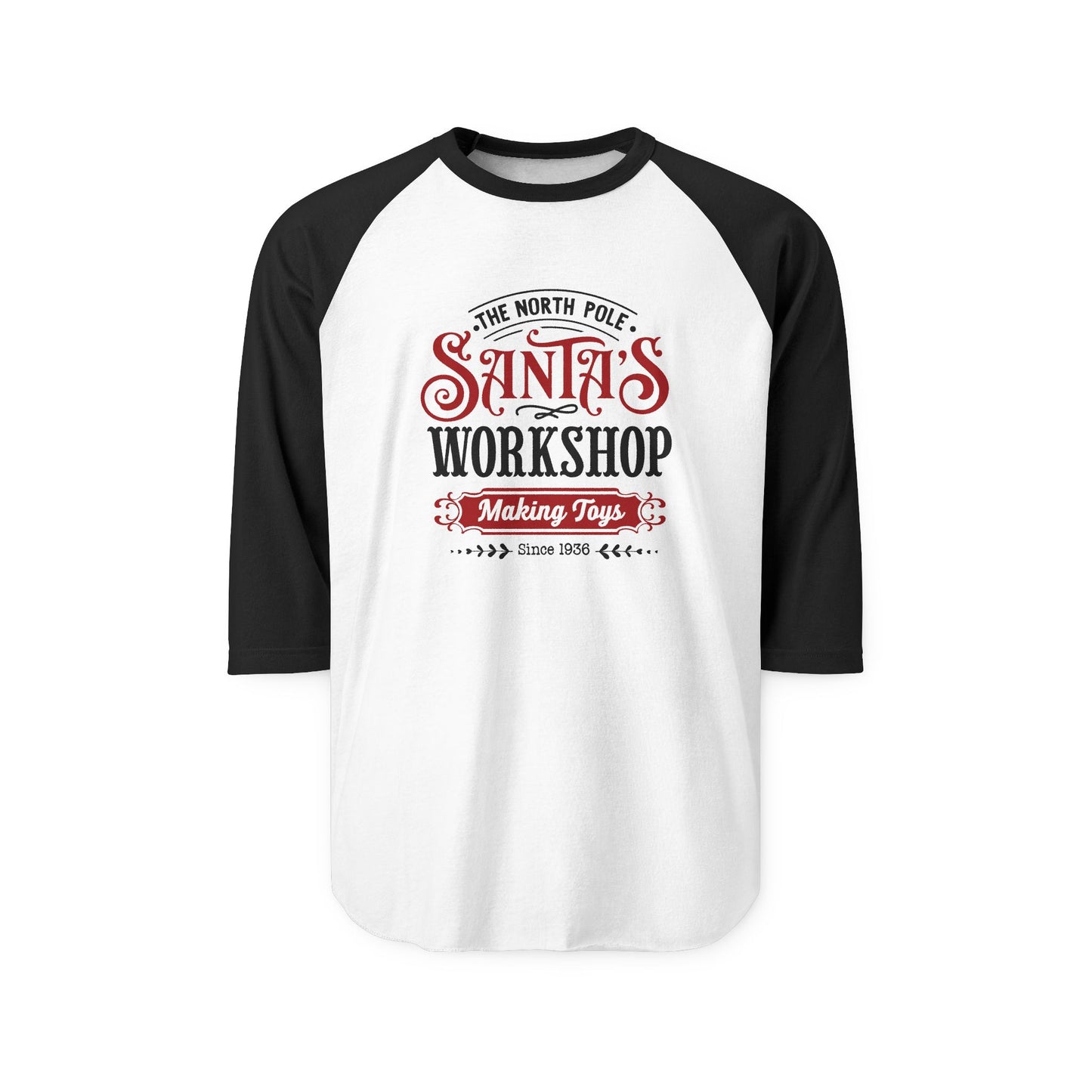 Santa’s Workshop Baseball Tee