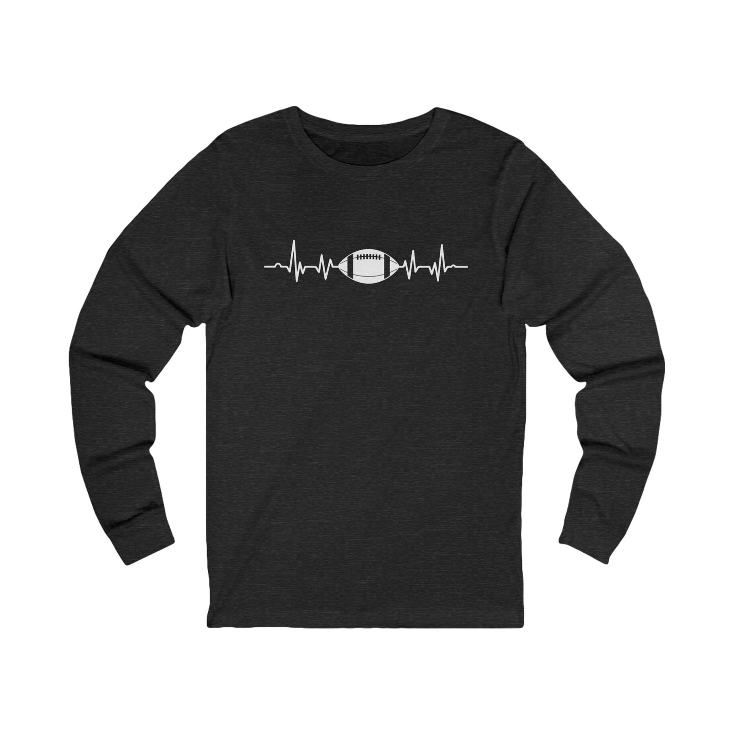 Football Heartbeat Long Sleeve Tee