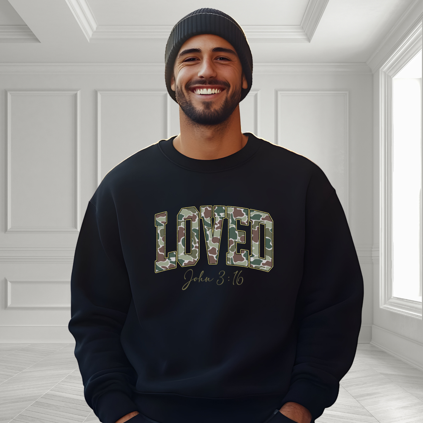 Loved John 3:16 Crewneck Sweatshirt